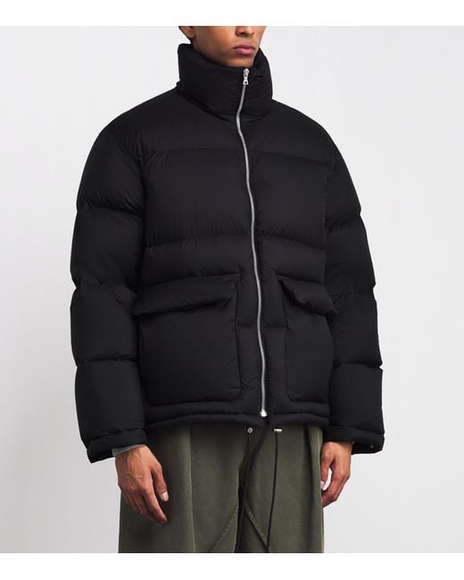 Auralee Black Down Ripstop Puffer Jacket for men