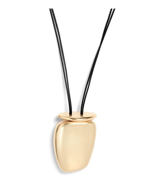 Max Mara Metallic Long Pendant Necklace