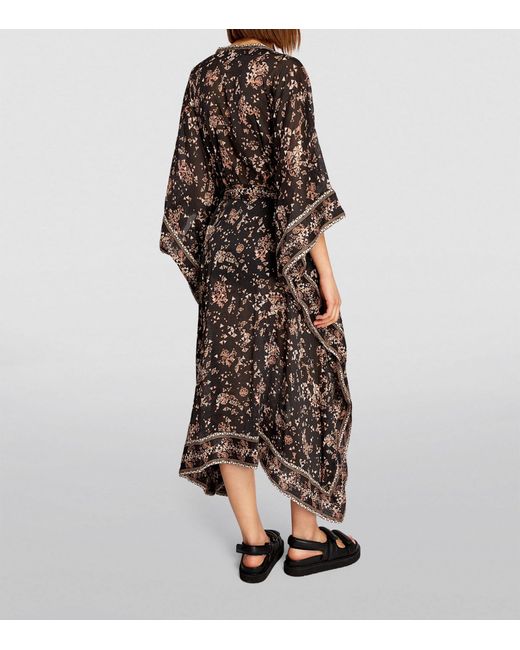 Isabel Marant Brown Cotton-silk Amira Maxi Dress