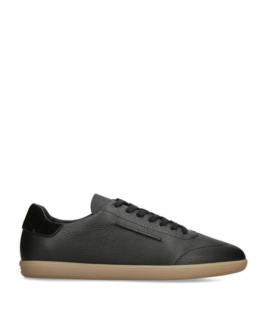 Zegna Black Leather 232 Sneakers for men