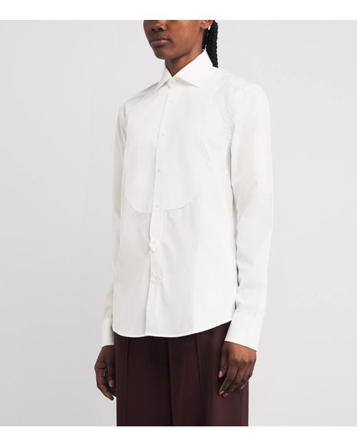 With Nothing Underneath White Organic Cotton Dress Shirt