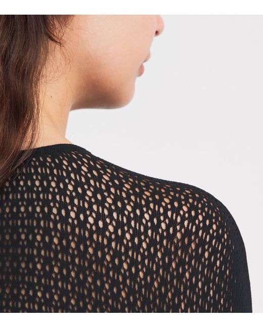 Wolford Black Net Daisy Top