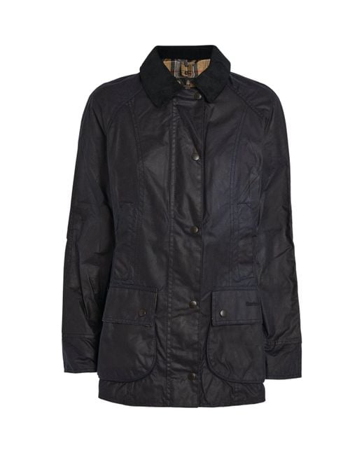 Barbour Black Beadnell Waxed Jacket