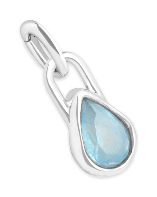 Astrid & Miyu Blue Plated March Birthstone Charm