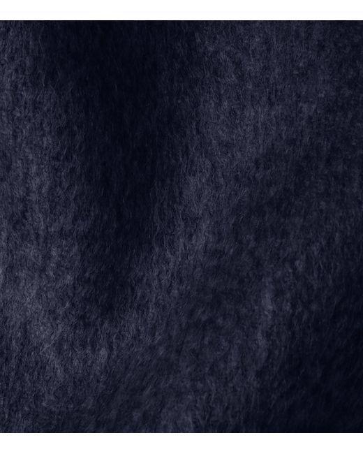 Prada Blue Cashmere Double-Faced Scarf