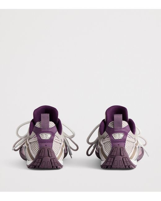 Balenciaga Purple Radar Gradient Lace-Up Shoes