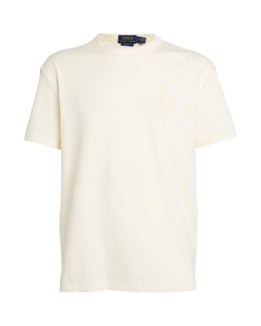 Polo Ralph Lauren White Cotton Polo Pony T-shirt for men