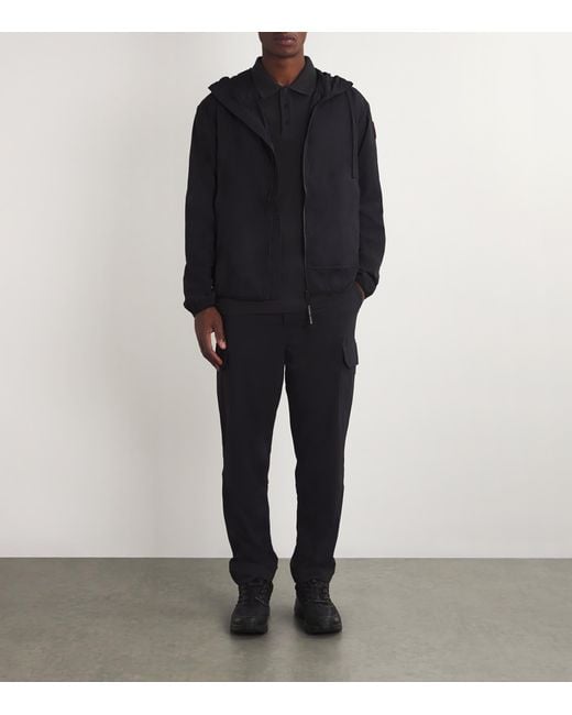 Canada Goose Black Cotton Logo Beckley Polo Shirt for men