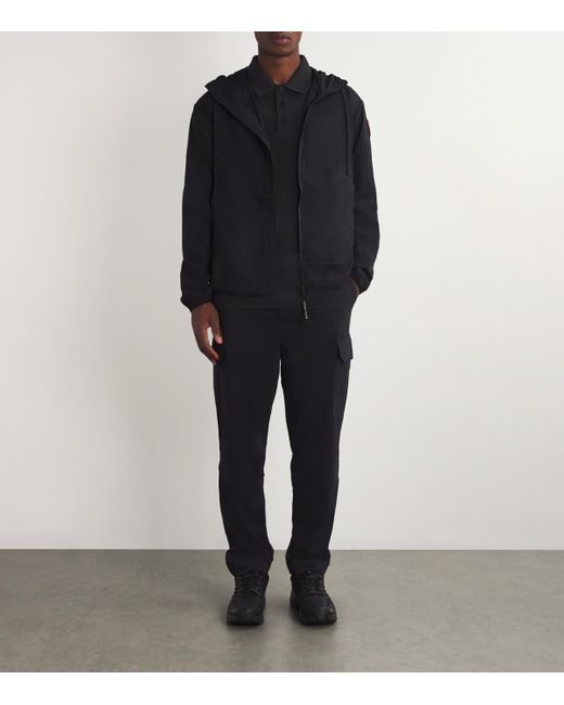 Canada Goose Black Cotton Logo Beckley Polo Shirt for men