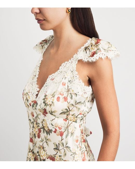Doen Metallic Silk Fiona Midi Dress
