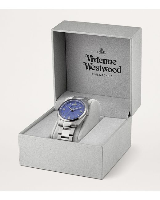 Vivienne Westwood Blue Stainless Steel Pennington Watch 38mm for men
