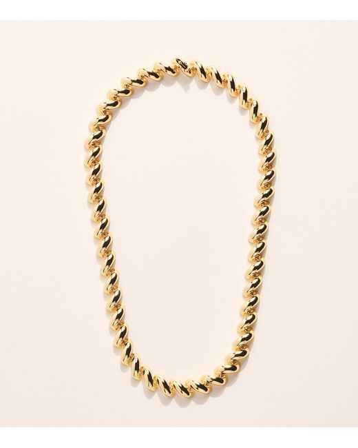 Eddie Borgo Natural Plated Torsade Chain Necklace
