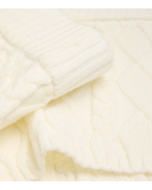 Skims White Cable-Knit Shorts