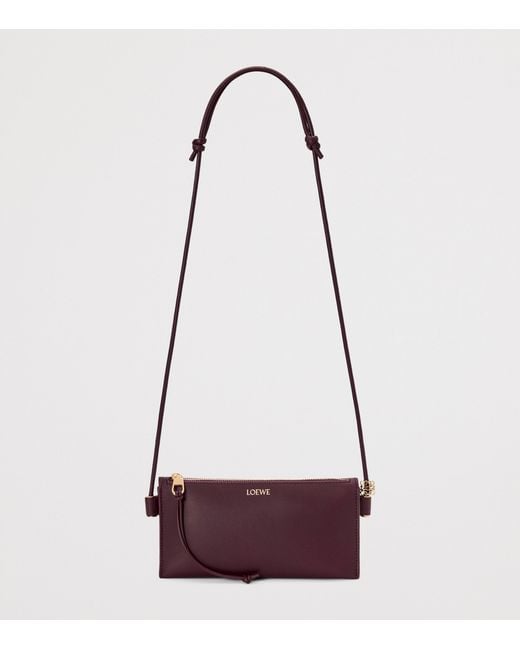 Loewe Purple Leather Joya Pouch