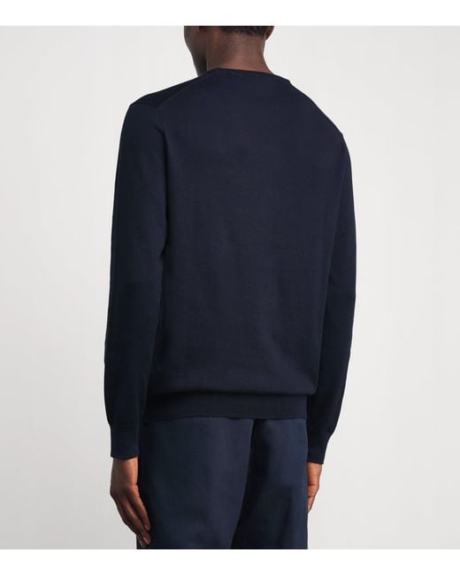Polo Ralph Lauren Blue Embroidered Logo Jumper for men