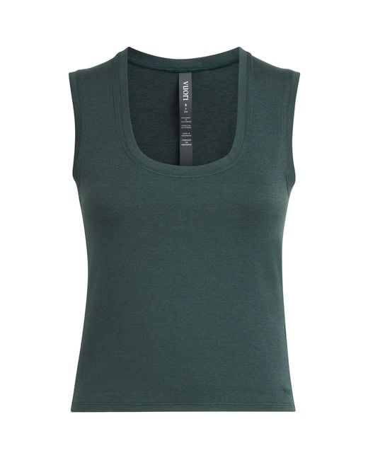 vuori Green Scoop-Neck Halo Essential Tank Top