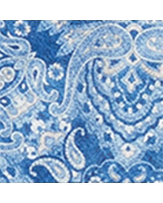 Brunello Cucinelli Blue Printed Swim Shorts for men