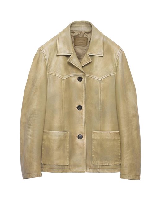 Prada Natural Nappa Leather Jacket