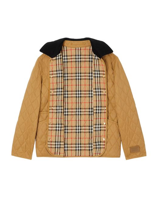 Burberry Natural Quilted Barn Jacket