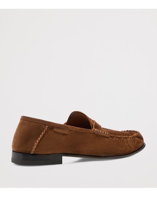 Tom Ford Brown Suede Loafers