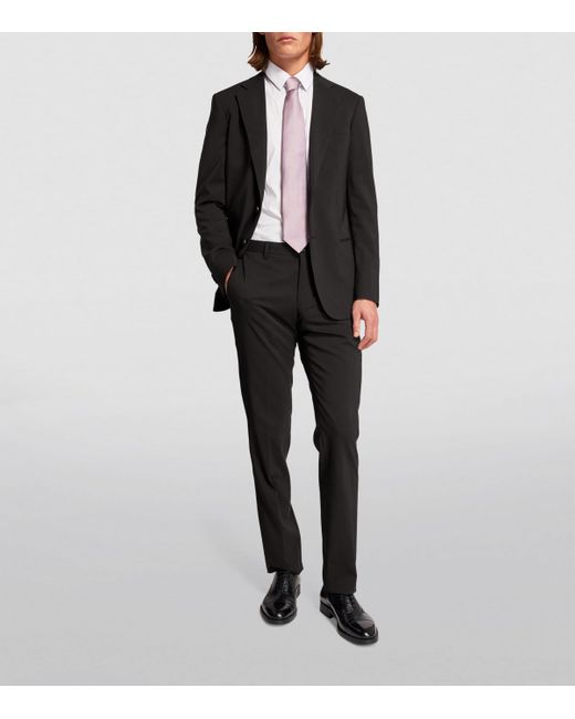 Giorgio Armani Black Wool Two-Piece Suit for men