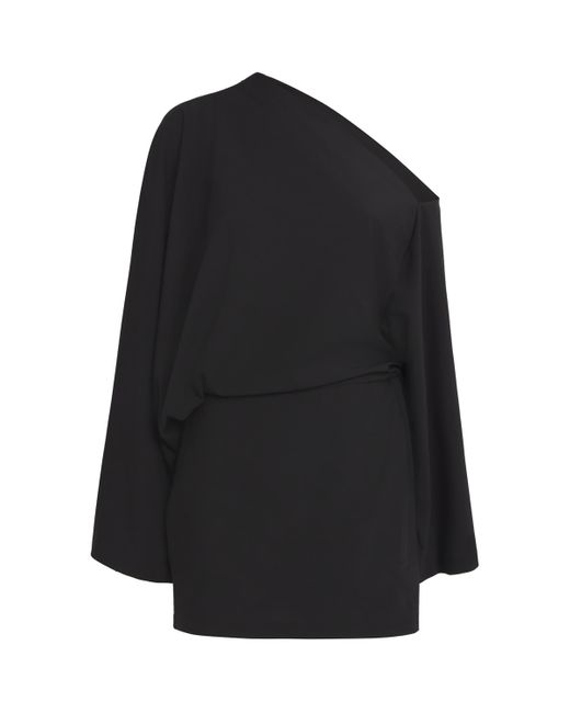 Camilla & Marc Black Asymmetric Elliot Mini Dress