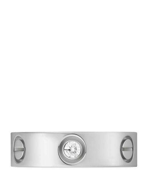 Cartier Metallic And Diamond Love Ring