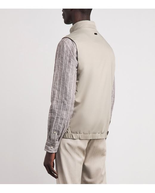 Eton of Sweden White Lightweight Gilet for men