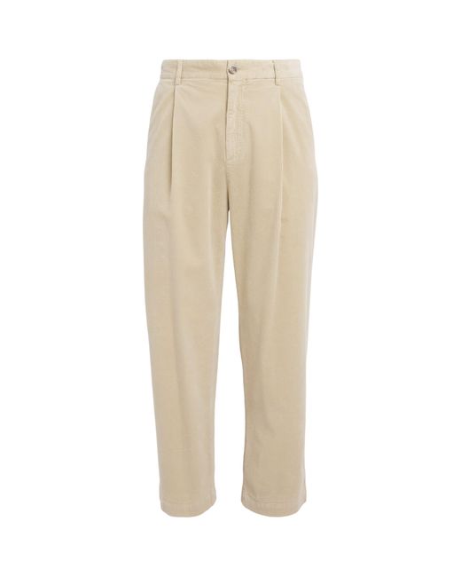 Barena Natural Corduroy Straight Trousers for men