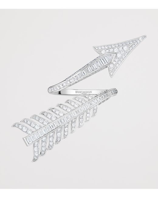 Boucheron White And Diamond Nature Triomphante Flèche Ring