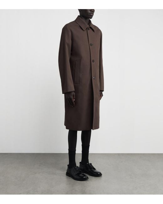 Dries Van Noten Brown Water-Repellent Car Coat for men