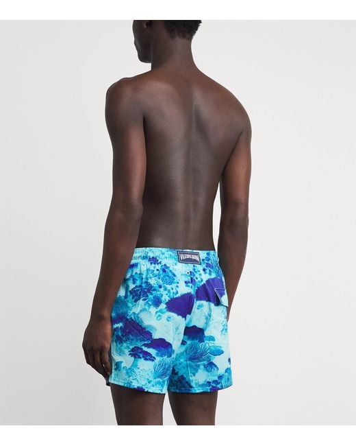 Vilebrequin Blue Stretch Coral Reef Swim Shorts for men