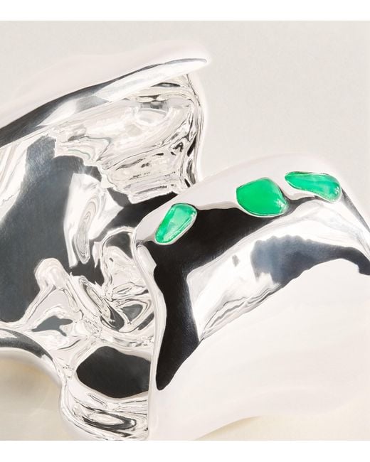 Completedworks Natural Plated Cobblestones Cuff Bracelet