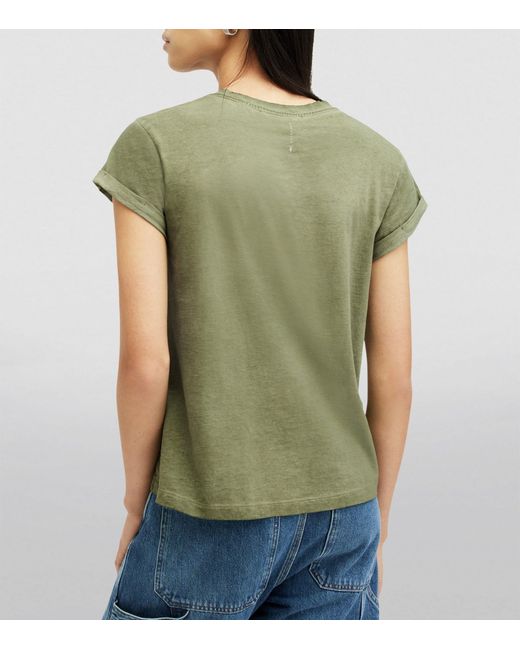 AllSaints Green Organic Cotton Anna T-shirt