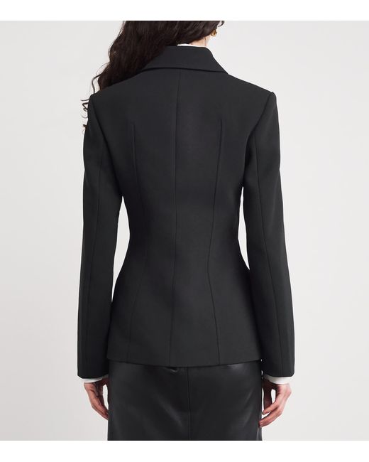 Totême  Black Cinched Collared Jacket