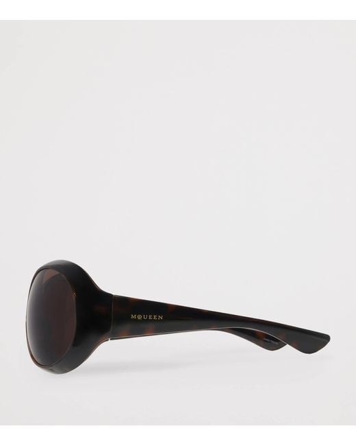 McQueen Brown Round Kate Sunglasses