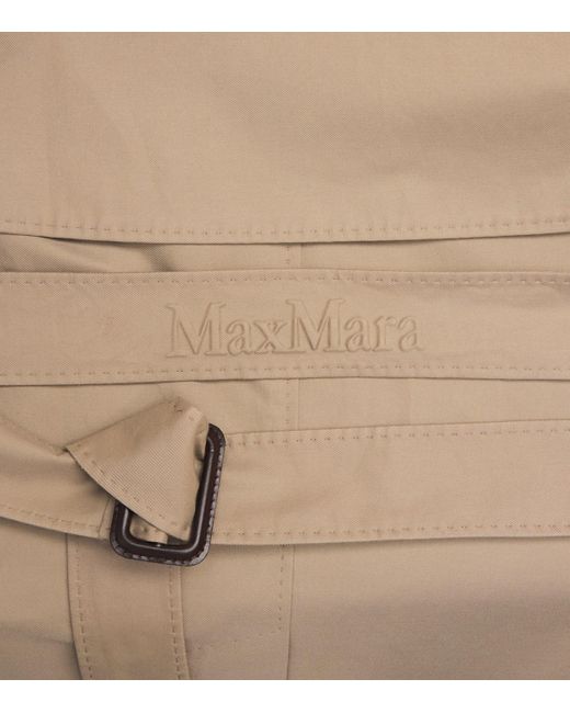 Max Mara Natural Double-Breasted Raincoat