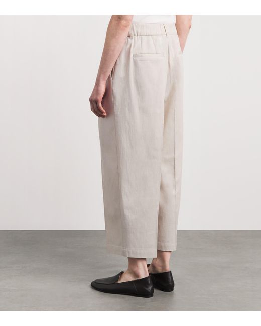 Varley White Cropped Ellison Trousers