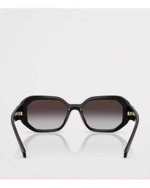 Michael Kors Brown Siesta Key Rectangle Sunglasses