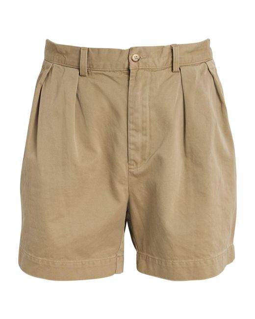 Polo Ralph Lauren Natural Pleated Chino Shorts for men