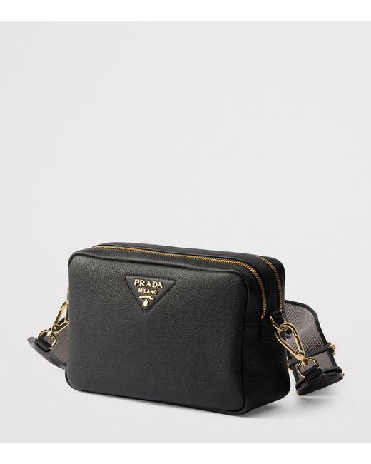 Prada Black Small Leather Cross-Body Bag