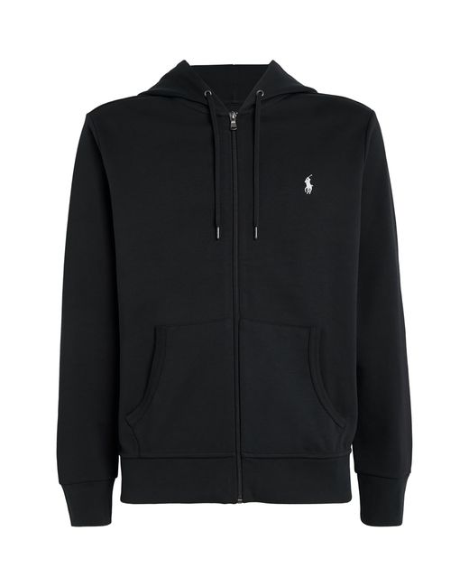 Polo Ralph Lauren Black Polo Pony Zip-Up Hoodie for men