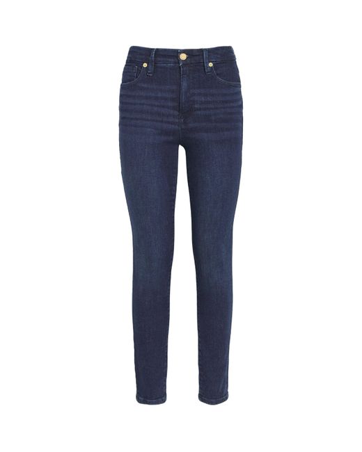 GOOD AMERICAN Blue Good Legs Mid-Rise Skinny Jeans