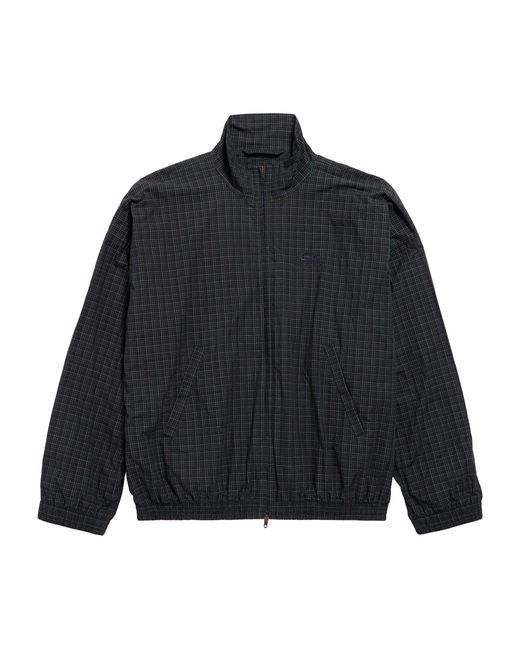 Balenciaga Blue Cotton Tartan Track Jacket for men