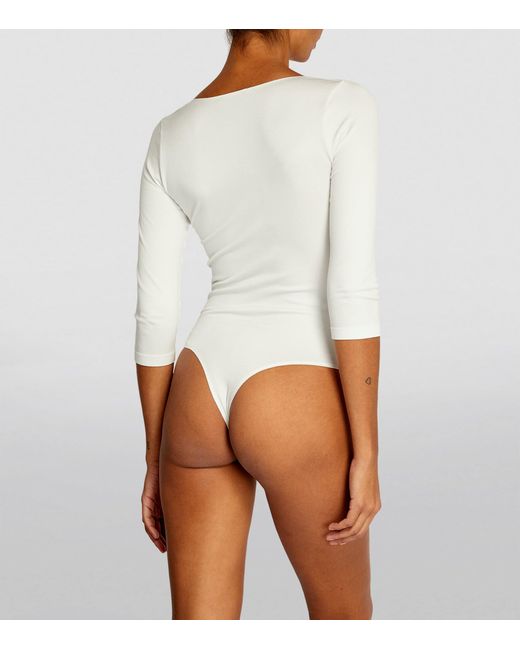 Falke White Stringbody Bodysuit