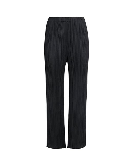Pleats Please Issey Miyake Black Monthly Colors Trousers