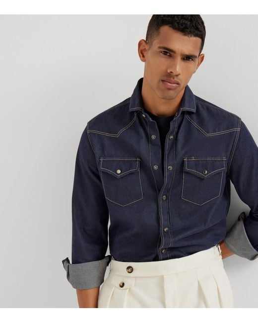 Brunello Cucinelli Black T-Shirts for men