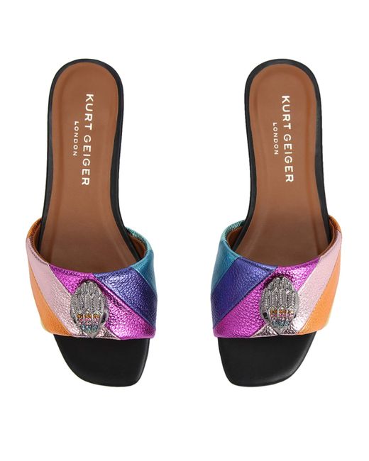 Kurt Geiger Multicolor Leather Kensington Slides