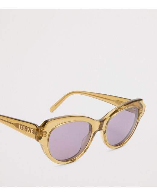 Loewe Pink Acetate Swan Slim Sunglasses