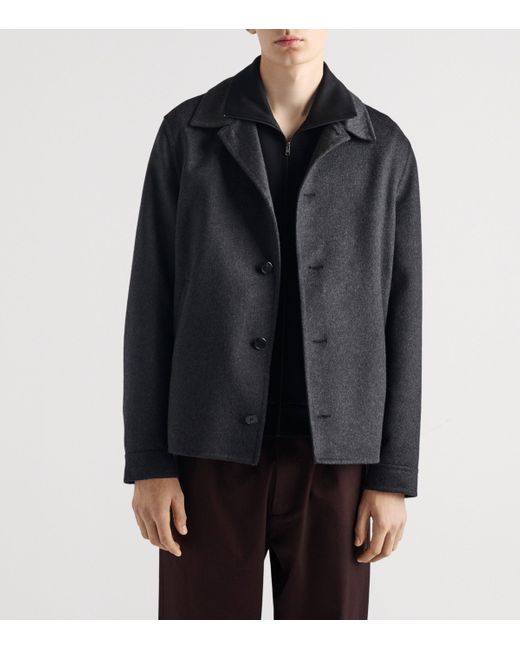 Prada Black Cotton-Blend Technical Jacket for men